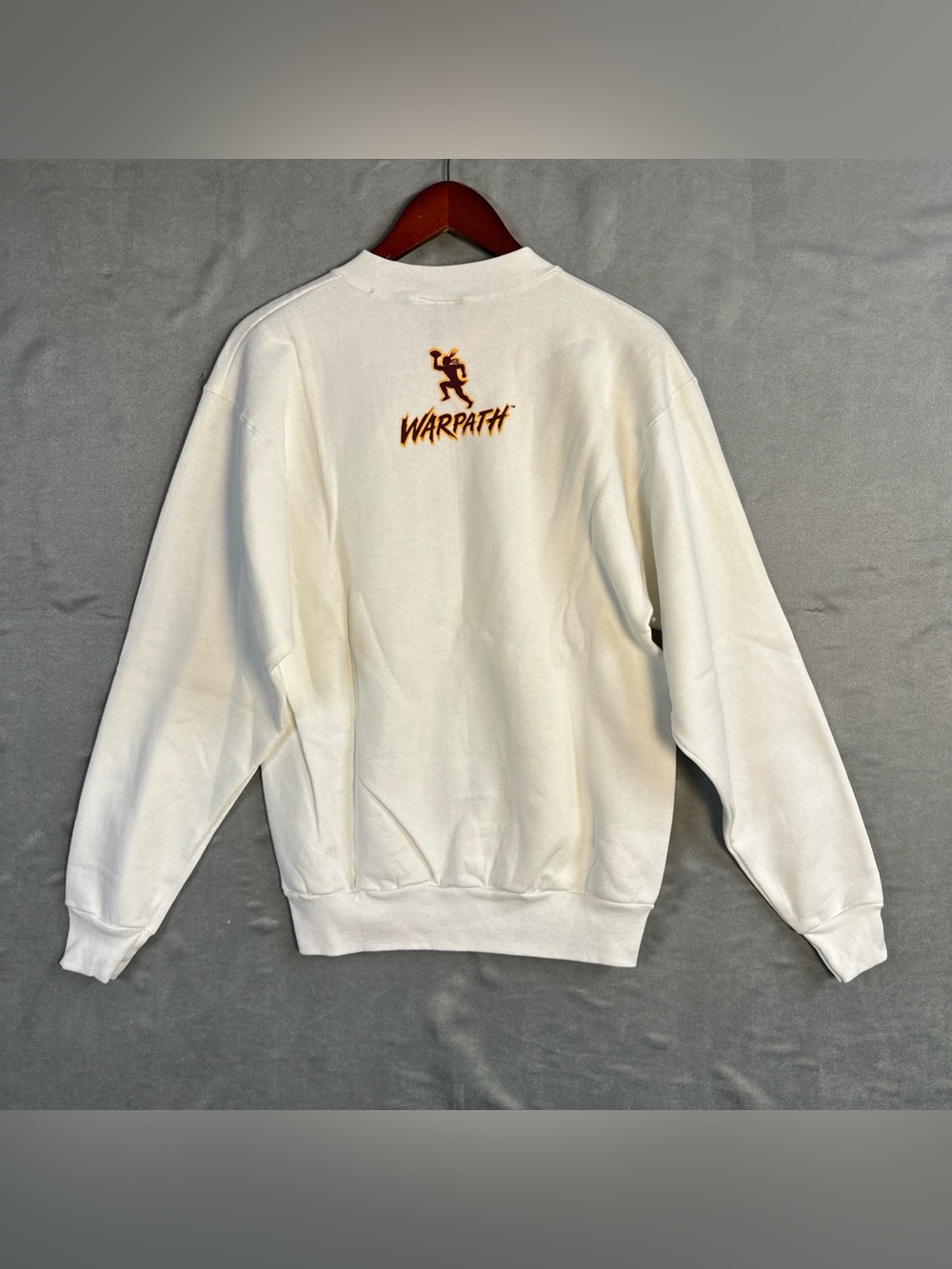 Vintage 90s Washington Redskins Warpath Sweatshirt USA Oneita Mens XL White - Picture 5 of 7